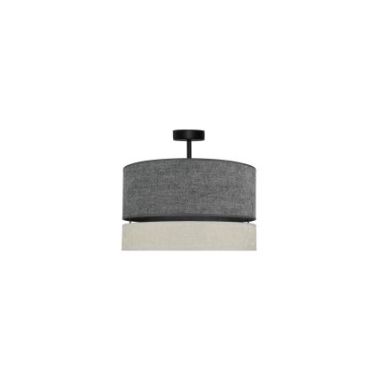 Duolla - Припотолочная люстра DOUBLE 1xE27/15W/230V диаметр 40 см серый