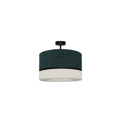 Duolla - Припотолочная люстра DOUBLE 1xE27/15W/230V диаметр 40 см зеленый/серый