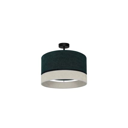 Duolla - Припотолочная люстра DOUBLE 1xE27/15W/230V диаметр 40 см зеленый/серый