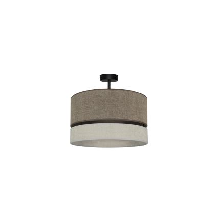 Duolla - Припотолочная люстра DOUBLE 1xE27/15W/230V диаметр 40 см коричневый/серый