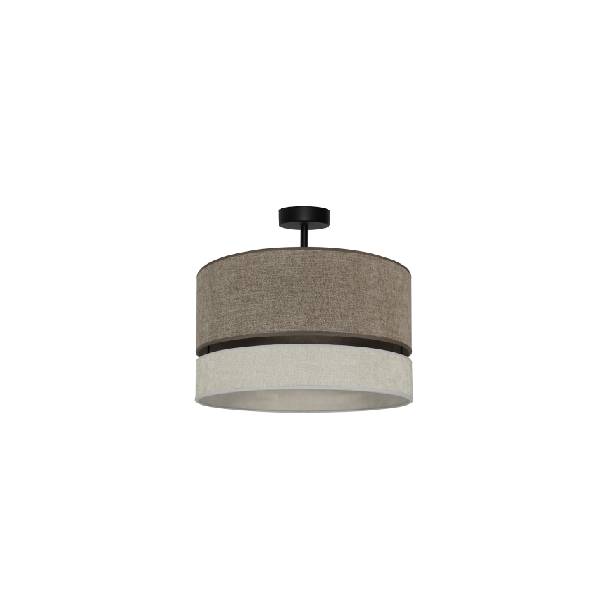 Duolla - Припотолочная люстра DOUBLE 1xE27/15W/230V диаметр 40 см коричневый/серый