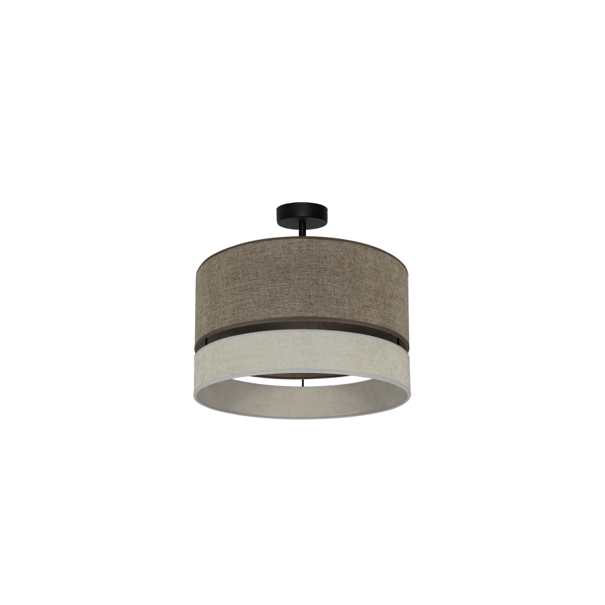 Duolla - Припотолочная люстра DOUBLE 1xE27/15W/230V диаметр 40 см коричневый/серый