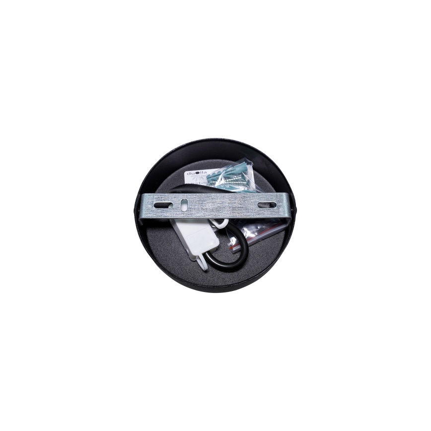 Duolla - Припотолочная люстра DOUBLE 1xE27/15W/230V диаметр 40 см коричневый/серый