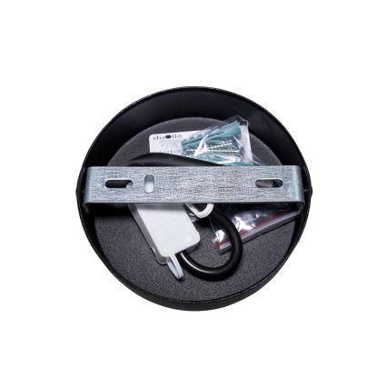 Duolla - Припотолочная люстра DUO 1xE27/15W/230V диаметр 40 см черный/золотистый