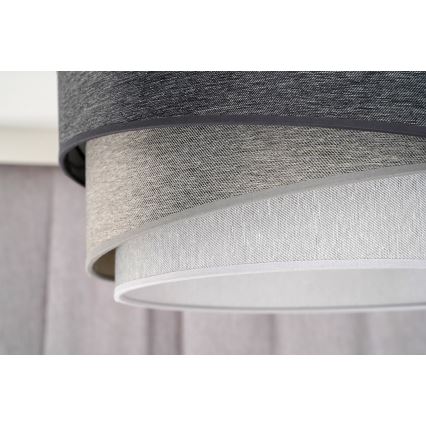 Duolla - Припотолочная люстра KOBO 1xE27/15W/230V диаметр 45 см серый/белый