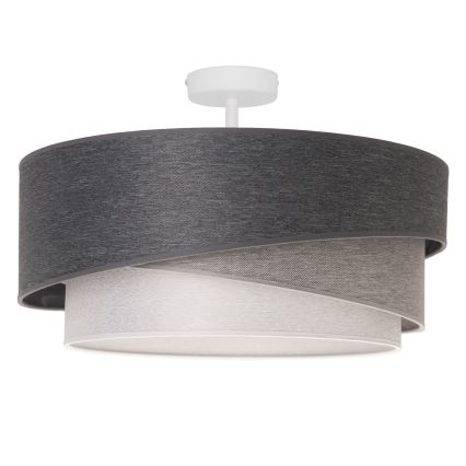 Duolla - Припотолочная люстра KOBO 1xE27/15W/230V диаметр 45 см серый/белый