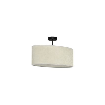 Duolla - Припотолочная люстра OVAL 1xE27/15W/230V серый