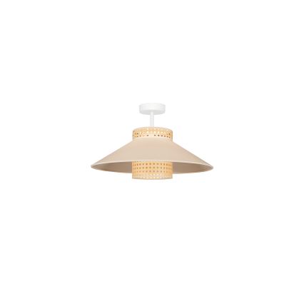 Duolla - Припотолочная люстра RIO RATTAN 1xE27/15W/230V диаметр 45 см бежевый/ротанг