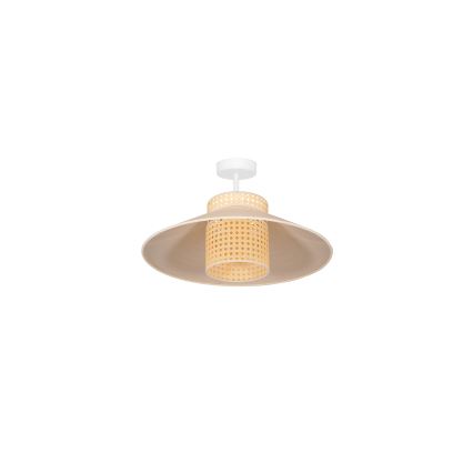 Duolla - Припотолочная люстра RIO RATTAN 1xE27/15W/230V диаметр 45 см бежевый/ротанг