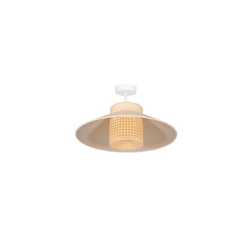 Duolla - Припотолочная люстра RIO RATTAN 1xE27/15W/230V диаметр 45 см бежевый/ротанг