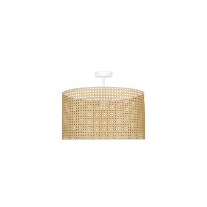 Duolla - Припотолочная люстра ROLLER RATTAN 1xE27/15W/230V диаметр 45 см бежевый