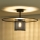Duolla - Припотолочная люстра TOKYO RATTAN 1xE27/15W/230V диаметр 50 см черный/серебристый