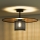 Duolla - Припотолочная люстра TOKYO RATTAN 1xE27/15W/230V диаметр 50 см золотистый/черный