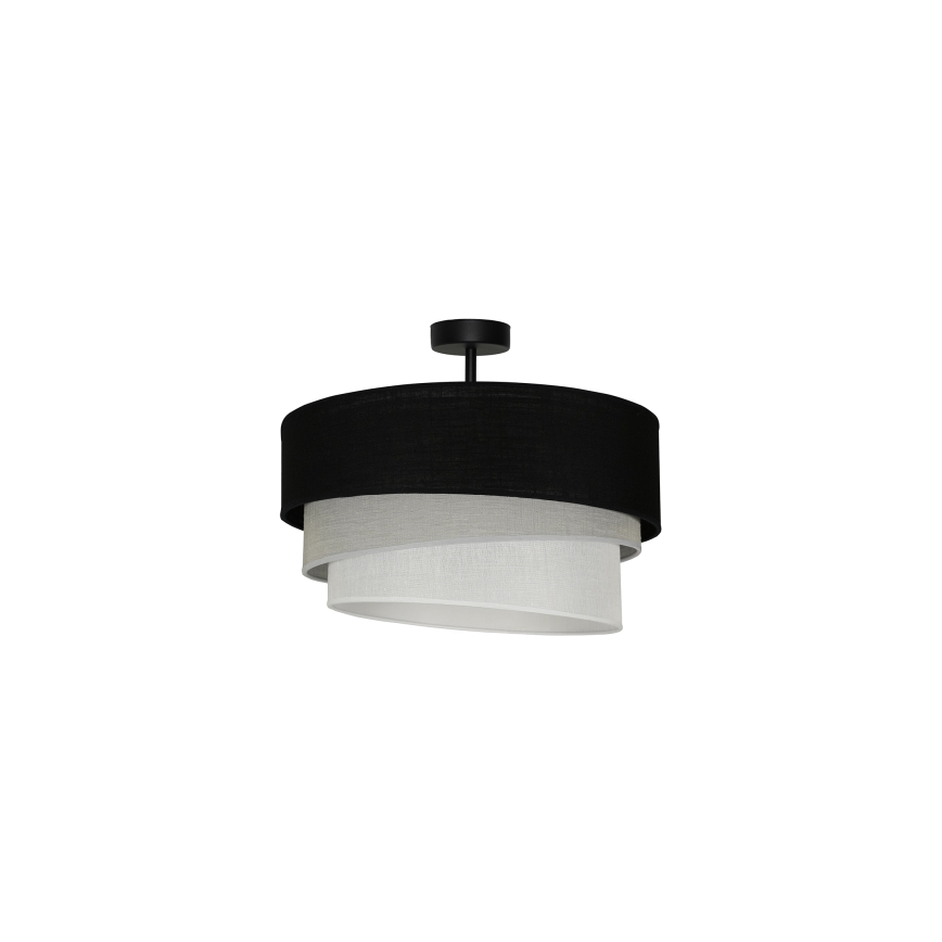 Duolla - Припотолочная люстра TRIO 1xE27/15W/230V диаметр 45 см черный/серый/белый