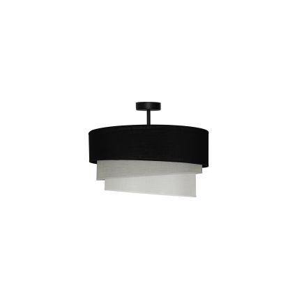 Duolla - Припотолочная люстра TRIO 1xE27/15W/230V диаметр 45 см черный/серый/белый