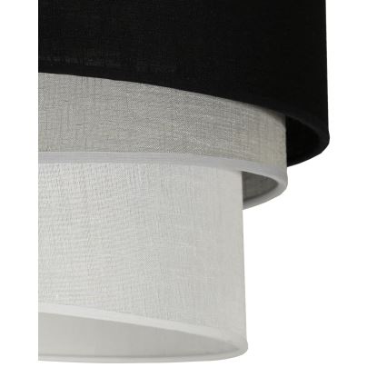 Duolla - Припотолочная люстра TRIO 1xE27/15W/230V диаметр 45 см черный/серый/белый