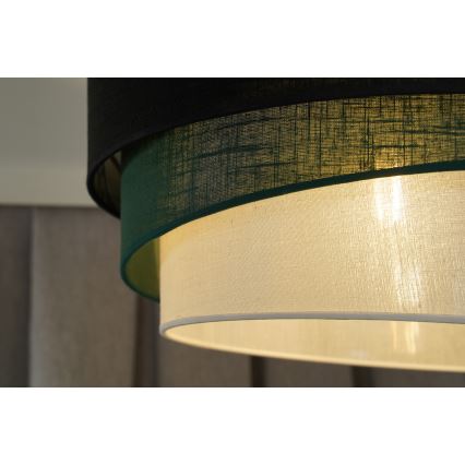 Duolla - Припотолочная люстра TRIO 1xE27/15W/230V диаметр 45 см черный/зеленый/белый