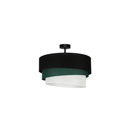 Duolla - Припотолочная люстра TRIO 1xE27/15W/230V диаметр 45 см черный/зеленый/белый