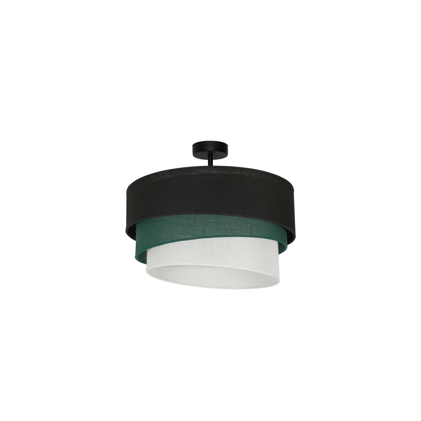 Duolla - Припотолочная люстра TRIO 1xE27/15W/230V диаметр 45 см черный/зеленый/белый