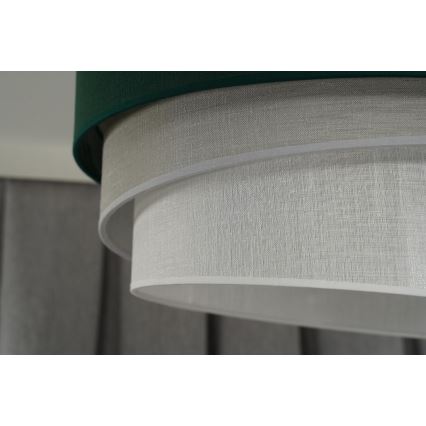 Duolla - Припотолочная люстра TRIO 1xE27/15W/230V диаметр 45 см зеленый/серый/белый