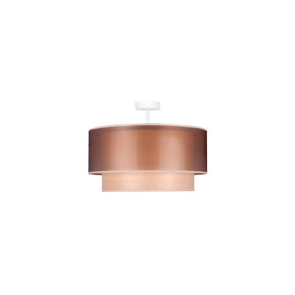 Duolla - Припотолочная люстра WOOD BOHO 1xE27/15W/230V диаметр 45 см медный/бежевый