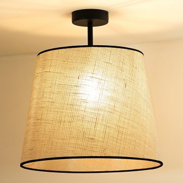 Duolla - Припотолочная люстра YUTE 1xE27/15W/230V диаметр 38 см серый/черный