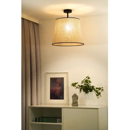 Duolla - Припотолочная люстра YUTE 1xE27/15W/230V диаметр 38 см серый/черный