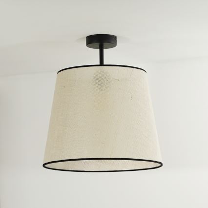 Duolla - Припотолочная люстра YUTE 1xE27/15W/230V диаметр 38 см серый/черный