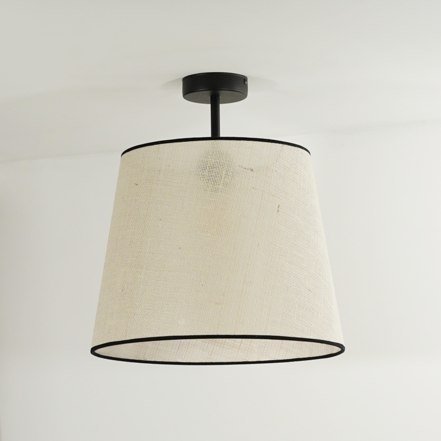 Duolla - Припотолочная люстра YUTE 1xE27/15W/230V диаметр 38 см серый/черный