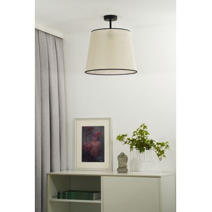 Duolla - Припотолочная люстра YUTE 1xE27/15W/230V диаметр 38 см серый/черный