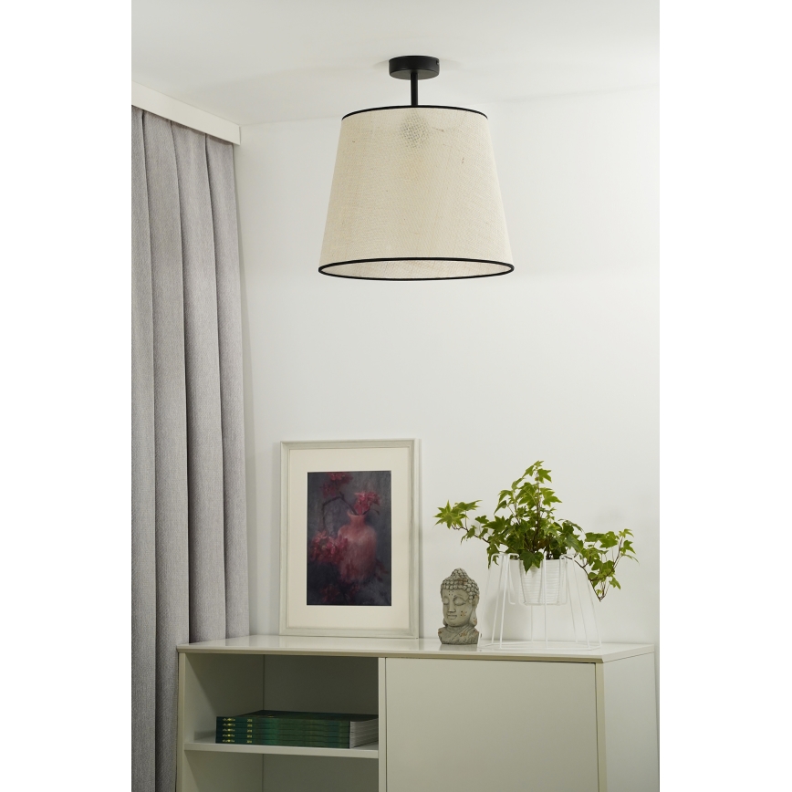 Duolla - Припотолочная люстра YUTE 1xE27/15W/230V диаметр 38 см серый/черный