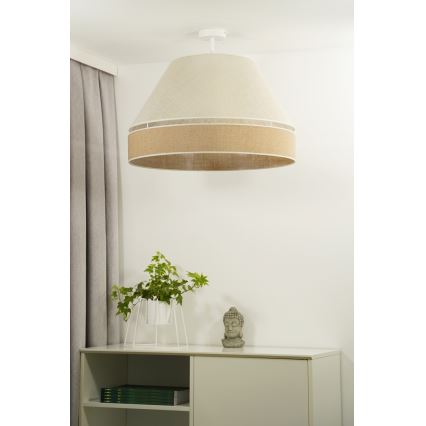 Duolla - Припотолочная люстра YUTE AVIGNON 1xE27/15W/230V диаметр 60 см серый/коричневый