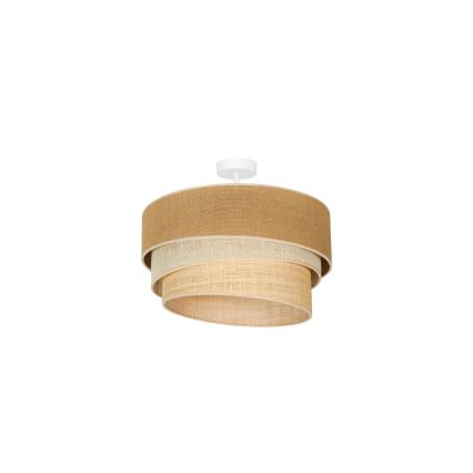 Duolla - Припотолочная люстра YUTE TRIO 1xE27/15W/230V диаметр 45 см коричневый/серый/бежевый