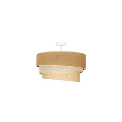 Duolla - Припотолочная люстра YUTE TRIO 1xE27/15W/230V диаметр 45 см коричневый/серый/бежевый