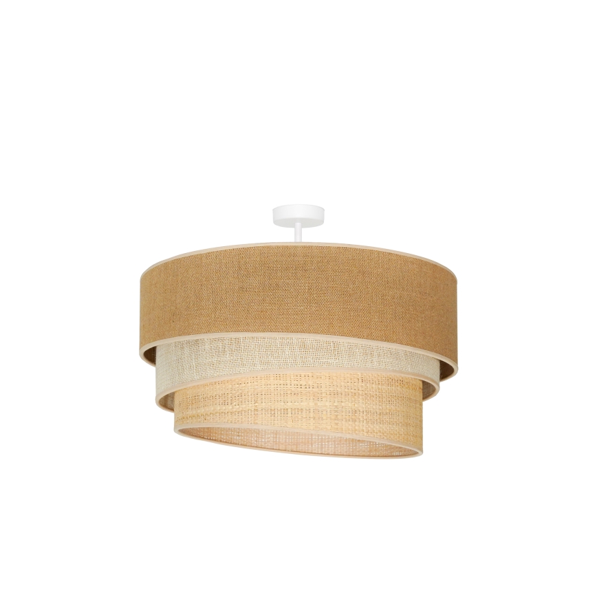Duolla - Припотолочная люстра YUTE TRIO 3xE27/15W/230V диаметр 60 см коричневый/серый/бежевый