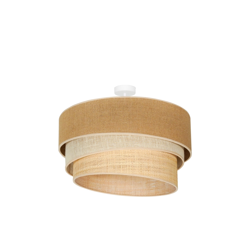 Duolla - Припотолочная люстра YUTE TRIO 3xE27/15W/230V диаметр 60 см коричневый/серый/бежевый