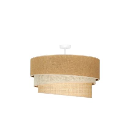 Duolla - Припотолочная люстра YUTE TRIO 3xE27/15W/230V диаметр 60 см коричневый/серый/бежевый