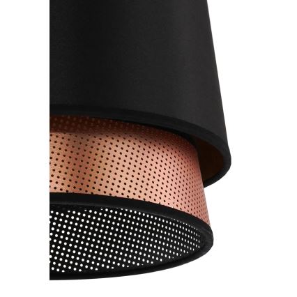 Duolla - Пристельова люстра BELL SHINY 1xE27/15W/230V діаметр 25 см чорний/мідний