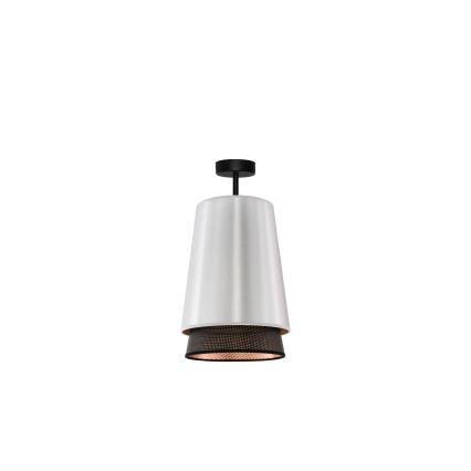 Duolla - Пристельова люстра BELL SHINY 1xE27/15W/230V діаметр 25 см срібний/чорний