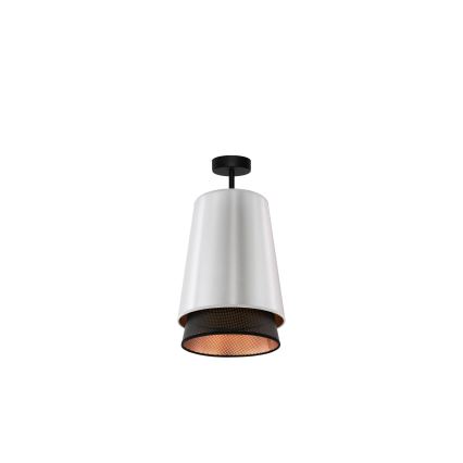 Duolla - Пристельова люстра BELL SHINY 1xE27/15W/230V діаметр 25 см срібний/чорний