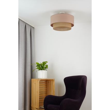 Duolla - Пристельова люстра  BOHO 1xE27/15W/230V діаметр 45 см бежевий/коричневий