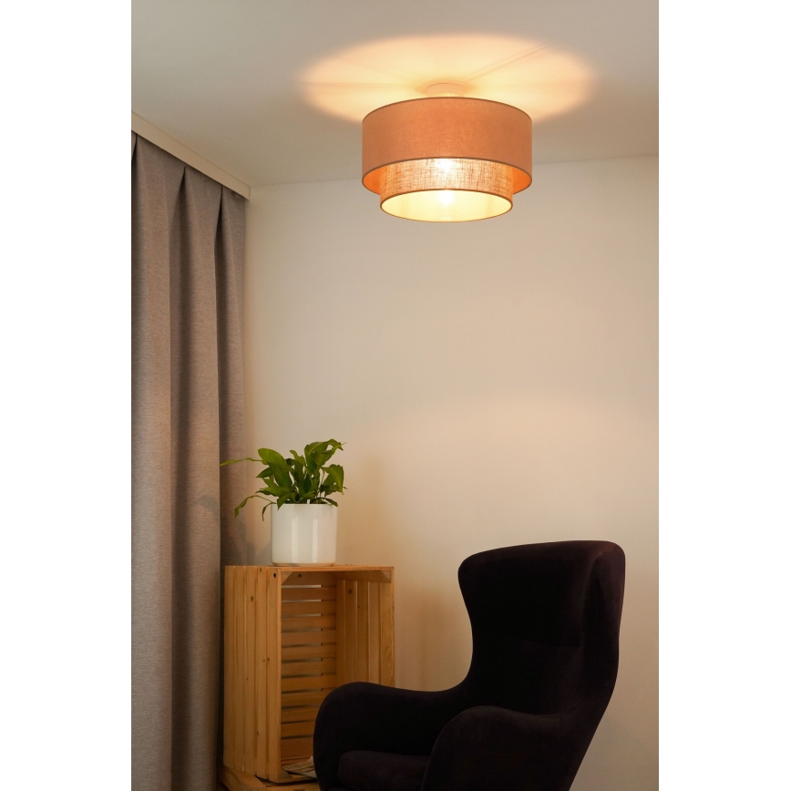 Duolla - Пристельова люстра  BOHO 1xE27/15W/230V діаметр 45 см бежевий/коричневий
