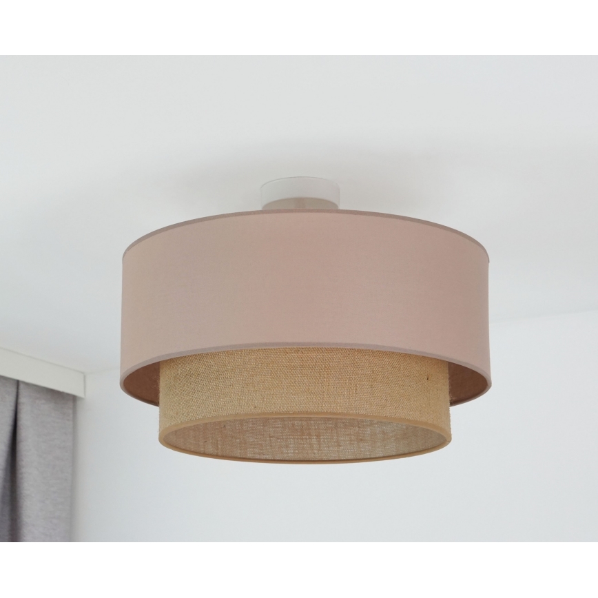 Duolla - Пристельова люстра  BOHO 1xE27/15W/230V діаметр 45 см бежевий/коричневий