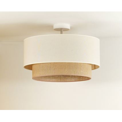 Duolla - Пристельова люстра BOHO 1xE27/15W/230V діаметр 45 см кремовий/коричневий