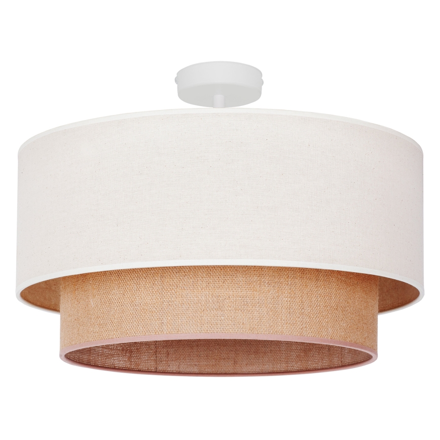 Duolla - Пристельова люстра BOHO 1xE27/15W/230V діаметр 45 см кремовий/коричневий