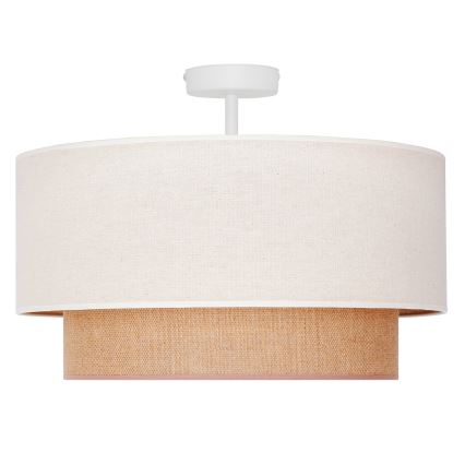 Duolla - Пристельова люстра BOHO 1xE27/15W/230V діаметр 45 см кремовий/коричневий