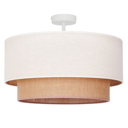 Duolla - Пристельова люстра BOHO 1xE27/15W/230V діаметр 45 см кремовий/коричневий