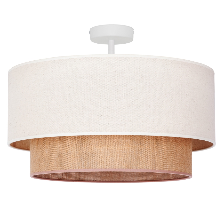 Duolla - Пристельова люстра BOHO 1xE27/15W/230V діаметр 45 см кремовий/коричневий