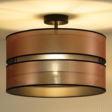 Duolla - Пристельова люстра COPPER SHINY 1xE27/15W/230V діаметр 40 см мідний/чорний