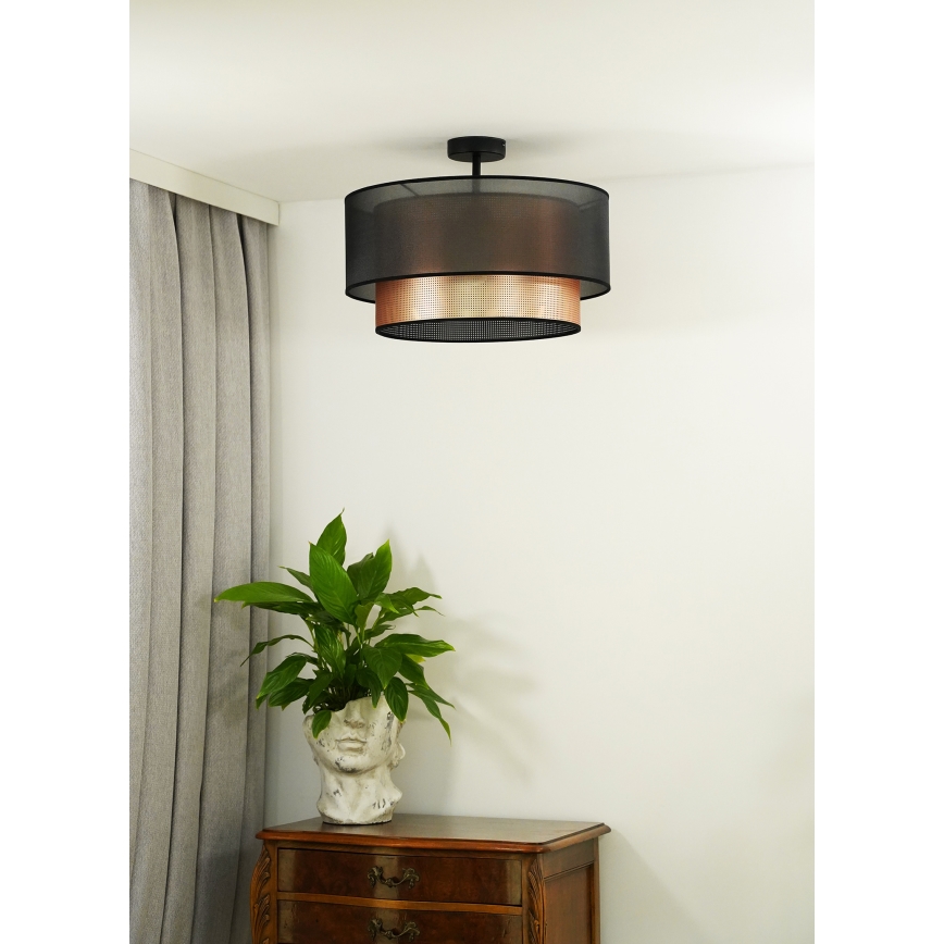 Duolla - Пристельова люстра COPPER SHINY 1xE27/15W/230V діаметр 45 см коричневий/мідний